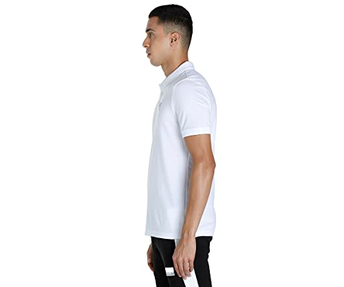 Image of Puma Men's Active ESS Polo T-Shirt | Casual and Comfortable Cotton Solid Regular Fit Polo for Men | Ribbed Collar | Ideal for Golf, Travel, Office & Everyday Comfort
