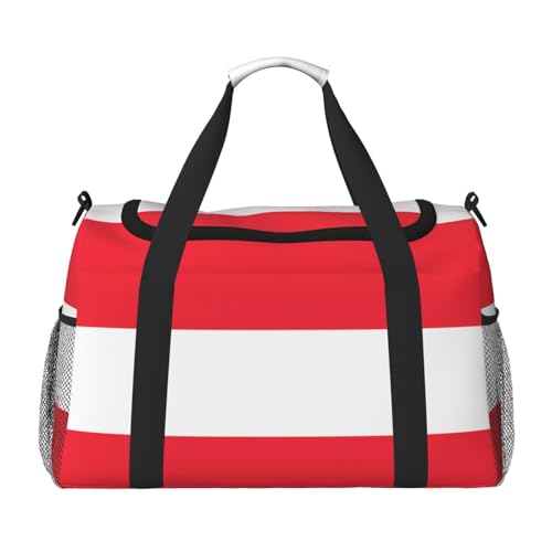 Austrian flag It is a hand-held crossbody travel bag with large capacity and multi-functions, a must-have for outdoor travel