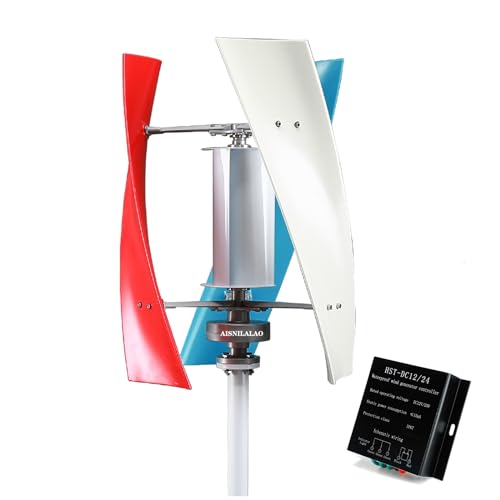 HUIZHITENGDA 9000W sin Ruido Generador de turbinas eólicas, 12V-220V Windmill Generat Generat Kit Free Energy Alterne con Controlador MPPT para Uso doméstico,220v