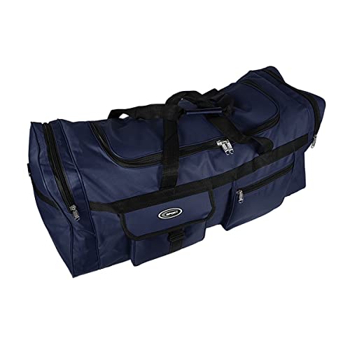 Bolsa XL de Deporte Grande de 65 litros. Maleta Ideal para Deportes, Gimnasio, Viaje, Camping y almacenaje. Color Azul