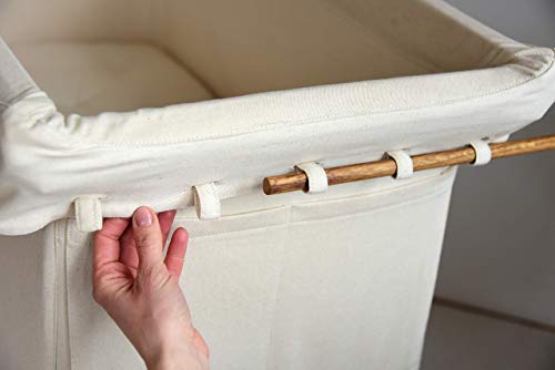 Koota baby Bassinet Entirely of Oak Wood and Eco-Cotton/Wool Stuffed Mattress Included