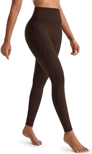JOYSPELS Figurformende Damen Sporthose mit Pfirsich Design, Blickdichte Sport Leggings - Lange Sportleggins Yogahosen mit Taschen