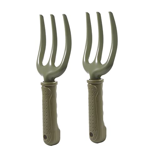 UKCOCO 2pezzi Forno da Giardinaggio Manuale in Ferro e PE per Coltivare Terreni Difficili e Arieggiatura Rapida Attrezzo da Giardinaggio per Fiori e Verdure