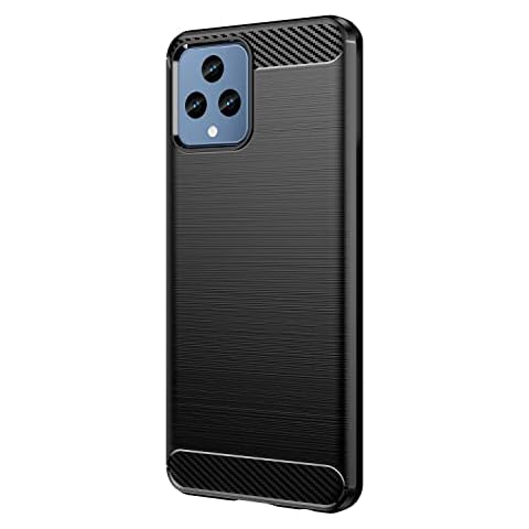KEEPCA for T-Mobile Revvl 6 5G case,Slim Thin Soft Skin Silicone Flexible TPU Rubber Gel Carbon Fiber Anti-Scratch Shockproof Protective Cases Cover for T-Mobile Revvl 6 5G,Brushed Black Cover