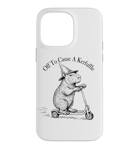 Funny Retro Scooter Off To Cause A Kerfuffle Capybara Vibes �X�}�z�P�[�X iPhone 14 Pro Max �p