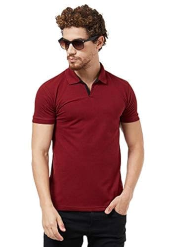 Image of Wear Your Opinion Solid Cotton Rich Polo T Shirt | Collar Tshirts | Half Sleeves | Plain-Regular Fit (Available in Plus Size)