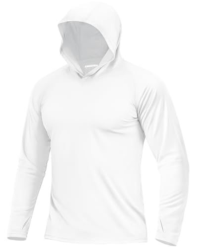 Boladeci SPF Shirts for Men Fishing Hoodie UPF 50 Long Sleeve Swim Shirt Sun Protection with Hood UV...