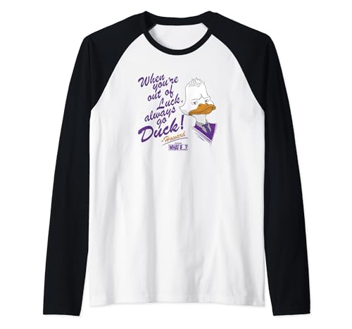 T-shirt Howard the Duck Marvel What If style baseball raglan pour homme et femme