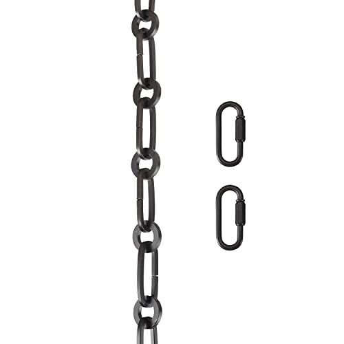 Image of Aspen Creative 21124-05-1, Steel Heavy Duty Chain & Two Quick Link Connector for Lighting Fixture /Swag Light /Plants / 3 Feet, Oil Rubbed Bronze, 8 Gauge
