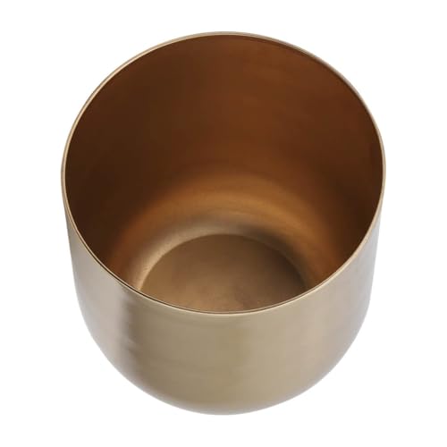Image of Bee Creative Metal Floor Plant Pot Set of 3 Ideal for Indoor Outdoor Home Decor Round Planter with Metal Plant Stand