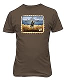 Baku Apparel Ukraine Sunk Russian Warship Support Unisex Tee Tshirt (Brown, Medium)
