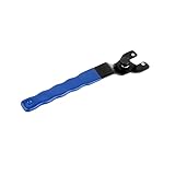 1Pc Durable High Carbon Steel Angle Grinder Wrench, Adjustable, Chrome Vanadium Alloy, Blue Handle, Suitable for Grinders, Polishers & Sanders