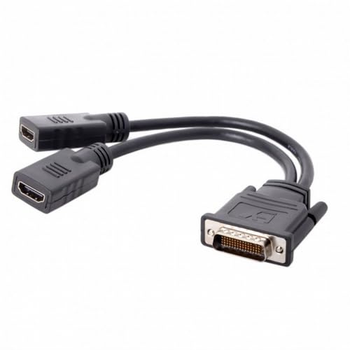 Cablecc DMS-59Pin Male to Dual HDMI 1.4 HDTV Female Splitter Extension Cable for PC Graphics Card - Image 5