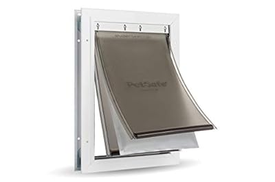 PetSafe Extreme Weather Dog and Cat Door - Aluminum Frame Pet Door - Medium