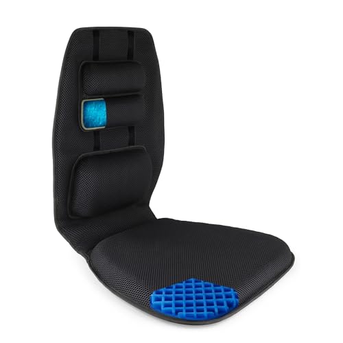 FOMI Gel Seat Cushion And Adjustable Back Support Lumbar