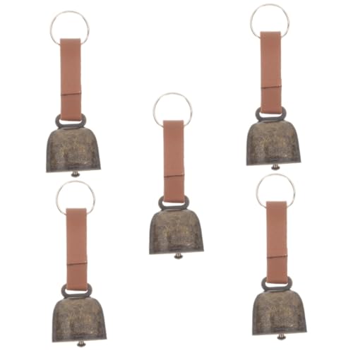 GOOHOCHY 5pcs Camping Bell Pendant Bear Drive Bell Collar Pet Anti-Lost Supplies Loud Sound for Outdoor Use