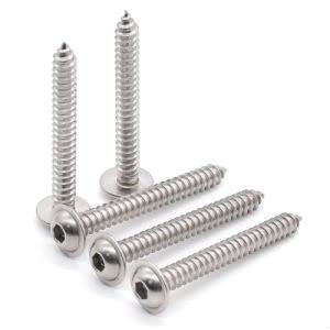 Vis M6 x 35 mm en inox 304 auto-taraudeuses, quincaillerie de haute précision