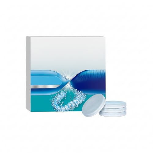 Denture Cleaning Tablets Orthodontic Appliance Cleaning Effervescent Tablets Gentle Stain Removal & Odor Control for Braces Retainers Aligners & Mouthguards Effective & Safe Daily Cleaner