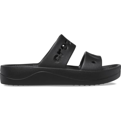 Crocs Herren Baya Platform Sandal Sandalen, Black, 39/40 EU