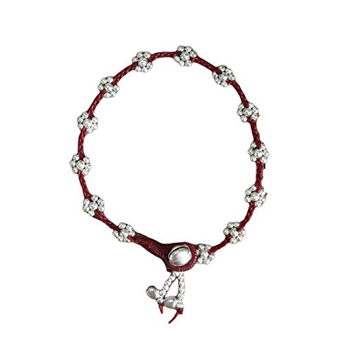 Ideabracelets Handmade Red Beautiful Daisy Boho Anklet Bracelet For Girls Women, Cute Simple Birthday Gift For Her, Bohemian Anklets, Anklet Jewelry Gifts, Handmade Ankle Bracelet Ideabracelets Handmade Red Beautiful Daisy Boho Anklet Bracelet For Girls Women, Cute Simple Birthday Gift For Her, Bohemian Anklets, Anklet Jewelry Gifts, Handmade Ankle Bracelet