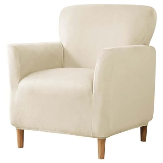 Funda para Sillón Individual, Elástica Suave Funda para Sofá 1 Plaza, Club Tub Universal Fundas de Butaca Protector de Muebles para Dormitorio,Lavable, para Casa, Club, Hotel ( Color : B21 , Size : 1P