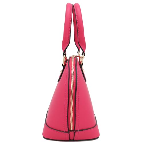 Image of Zip-Around Saffiano Classic Dome Satchel