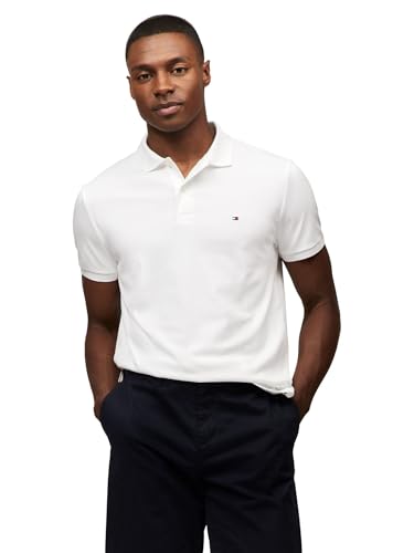 Image of Tommy Hilfiger Mens Short Sleeve Casual Polo Shirts in Regular Fit with Liquid Cotton