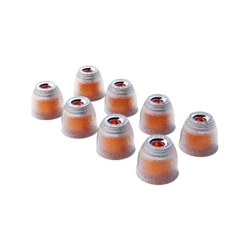 Image of TANGZU Tang Sancai Noble Earbud Tips, Replaceable Stainless Steel IEM Eartips, Liquid Silicone Medical Grade Hypoallergic Ear Plugs for in-Ear Monitor (XS- 4 Pairs)