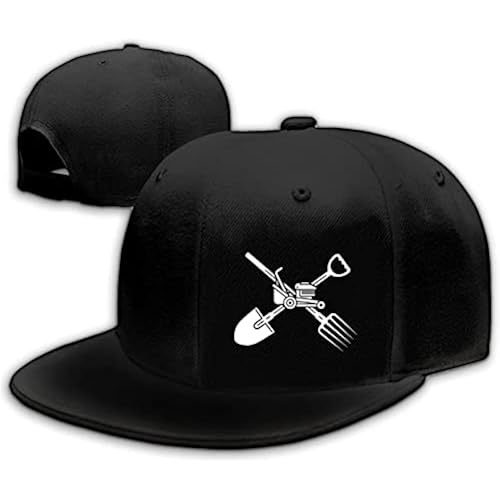Skull Finger Flat Bill Hats for Men Black Mens Snapback Hat Baseball Cap Fitted Hat Rock N Roll Skeleton Hand Snap Backpack