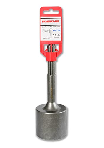 WERHE 55x75x210 Jack Hammer Star Picket Post Driver Driver Chisel Bit for Demolition SDS Max Hammer Breaker