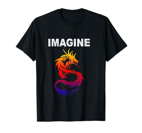 IMAGINE Fantasy Dragon Style camiseta ideal para regalo Camiseta