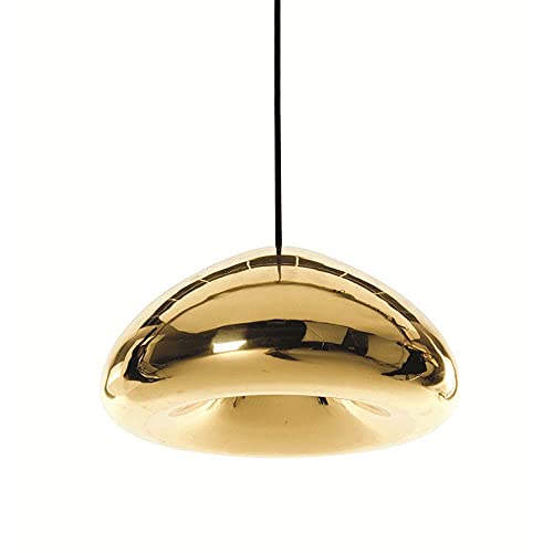 Lámpara colgante pequeña para techos bajos con altura ajustable y cristal limpio