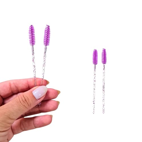 Kit 5 peças: Esponjas para Pó, Corretivo e Base, Pincel de Sobrancelha e Cilios - Preta (Roxo)