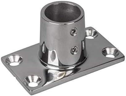 AMRS-281901-1 * Sea Dog Rectangle Base Rail Fittings, Stainless Steel - 90 Degree - 1" base