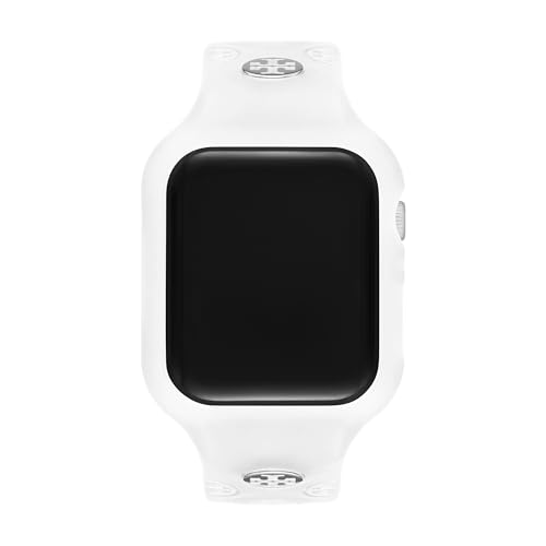 Tory Burch Women's T Monogram White Silicone Band for Apple Watch® (Model: TBS0117) by Tory Burch - Image 3
