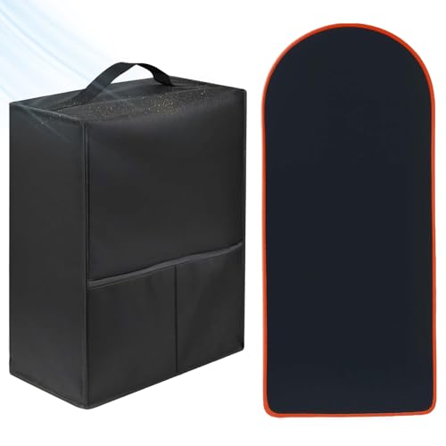 Generico Cubierta antipolvo para máquina de bebidas - Tapa de nailon para máquina de bebidas con bolsillo lateral - Barra resistente de 48 cm | para electrodomésticos plegables para congeladores