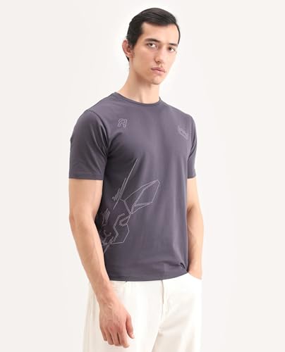 Image of Rare Rabbit Regular fit Plain t-Shirt
