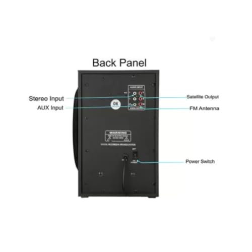 KVY 9500W Home Theatre 5.1 with 5 Speaker and Loud Sound, Deep Bass - Best Party Home Theatre (5.1 Channel) 6 311dUrA+C1L