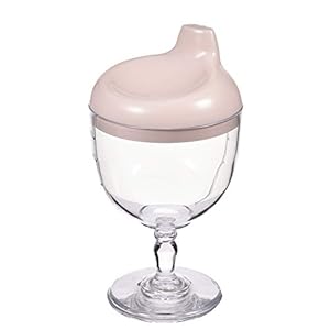 Baby cups, beker feestbeker, morsvrije wijnglas Sippy cups, plastic wijnglas drankmok melkfles met deksel, voor baby…