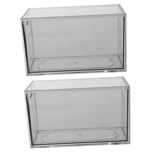 MAGICLULU 2-Pack Acrylic Storage Box Stackable Drawer Tea Bag Organiser for Kitchen Essentials