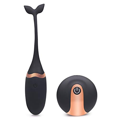 Gaogoo Tadpole em forma de USB carregador sem fio controle remoto Fun Teasing Touch Fishtail preto