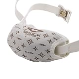 Shock Doctor Showtime Chin Strap Cover LE White/Gold Lux OSFA