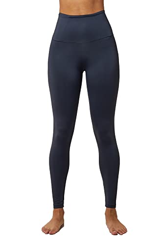Image of Extra Strong Compression Standard Tummy Control Sport Leggings Slate M Black