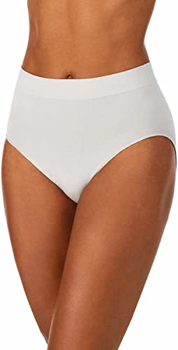 Carole Hochman Women's Underwear Silky Soft Seamless Full Coverage Modern Brief Panties 5 Pack Multipack Regular & Plus Sizes