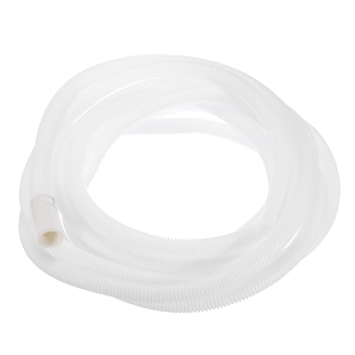 sourcing map 20ft/6m Universal 16mm ID Air Conditioner Drain Hose, Flexible Drain Pipe for AC Units Washing Machine, White
