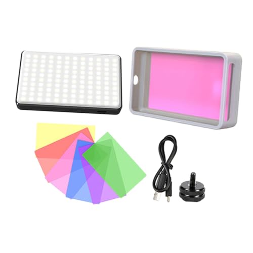 Gadpiparty Dimmable Led Phone Fill Light Clip on Camera Light for Laptop with Phone Holder Photography