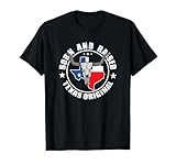 Born in Texas Longhorn Skull State of Texas Pride T-Shirt