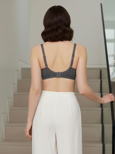 Image of Saforia Cuddlecot Cotton Padded T-Shirt Bra for Women | Wire-Free Full Coverage Bra | Breathable Soft Cotton Everyday Bra | Seamless Comfort Innerwear