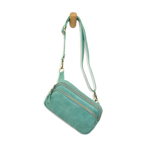 Image of Joy Susan Womens Fashion Purse Kylie Double Zip Sling Belt Bag