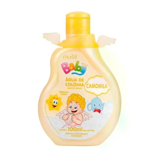 Muriel Baby Água de Colônia Camomila, Fórmula Suave, 100ml